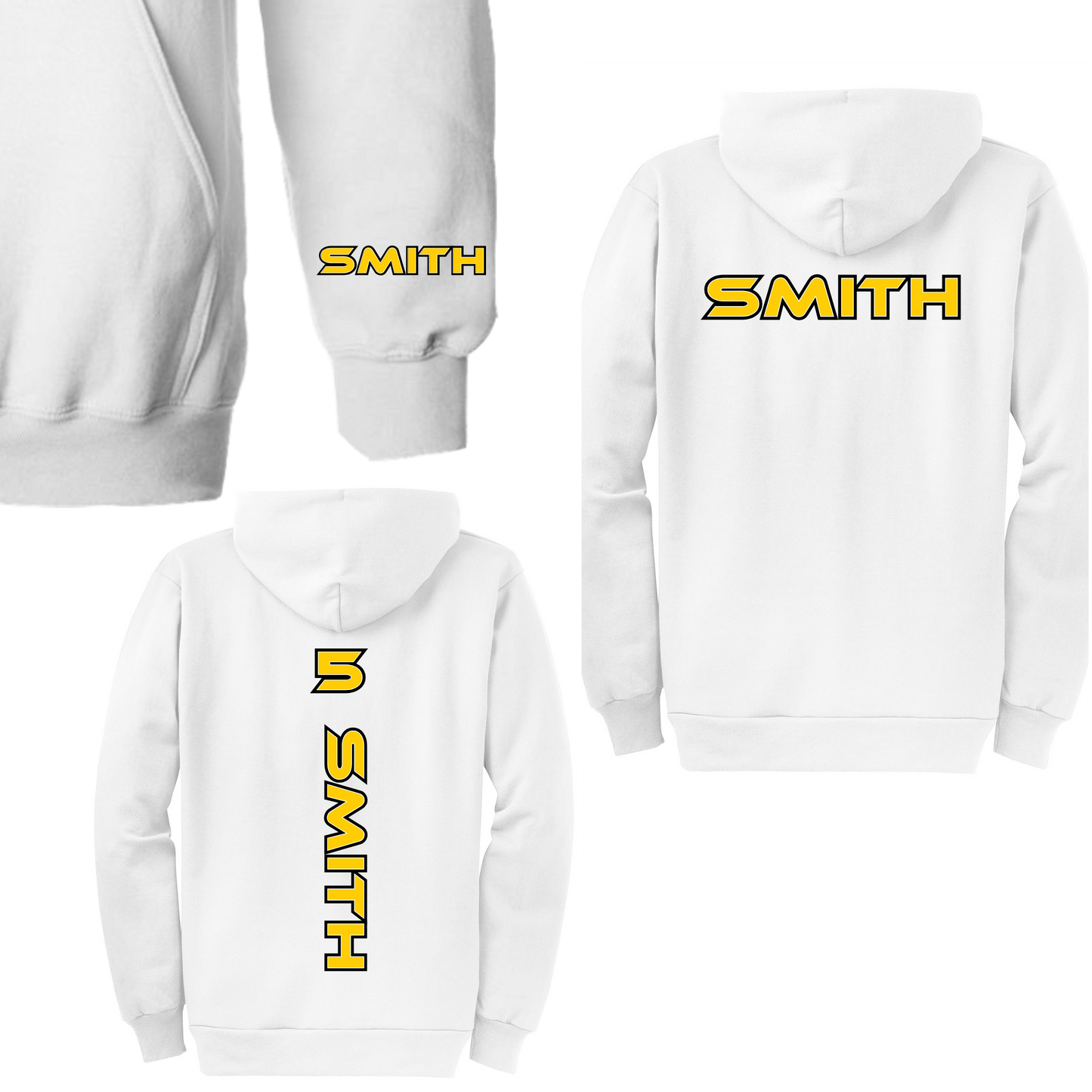 Varsity JO Baseball Hoodie (White)