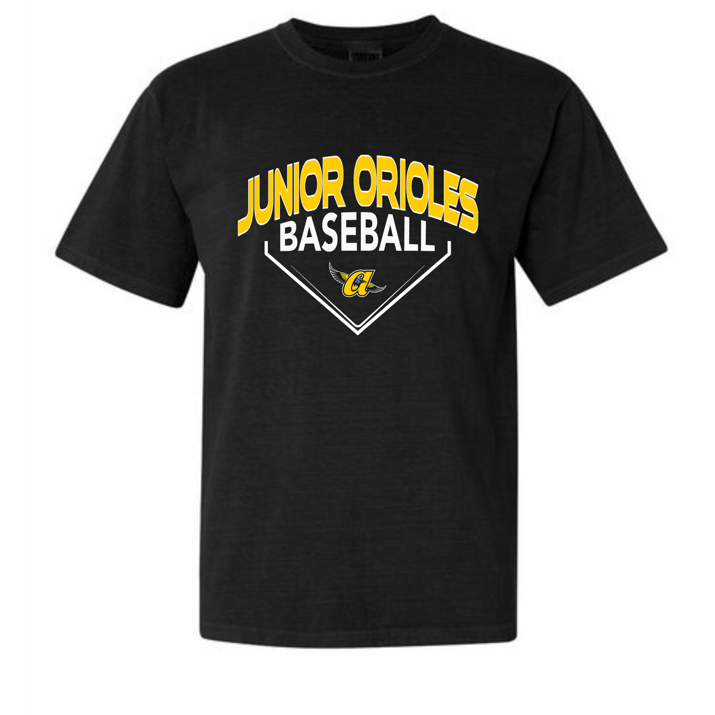 Varsity JO Baseball Adult Cotton Tee (Black)