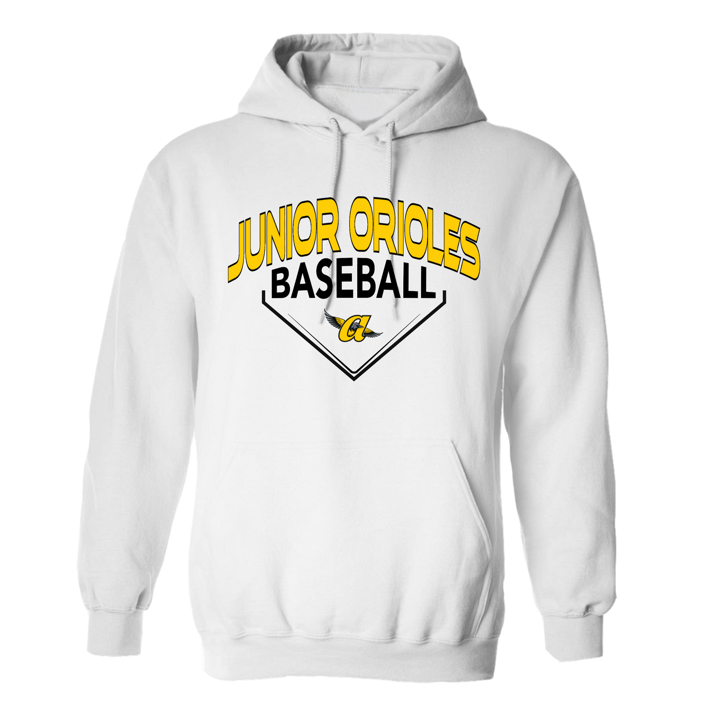 Varsity JO Baseball Hoodie (White)