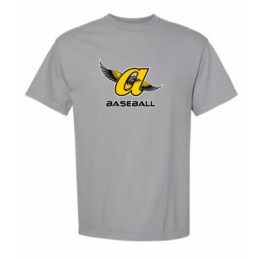 JO Baseball Logo Adult Cotton Tee (Gray)