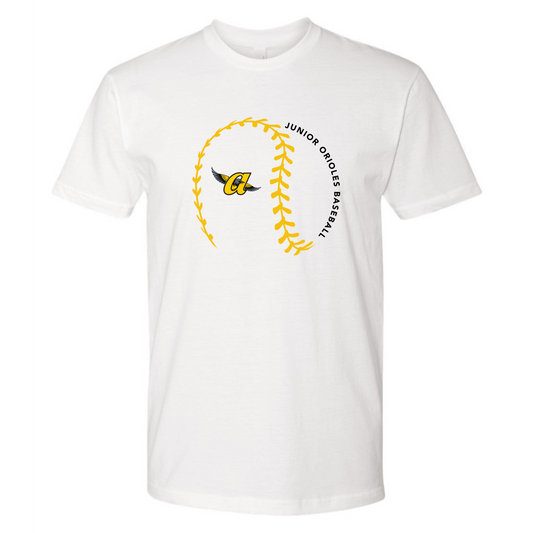 Strikeout JO Baseball Youth Tee (White)
