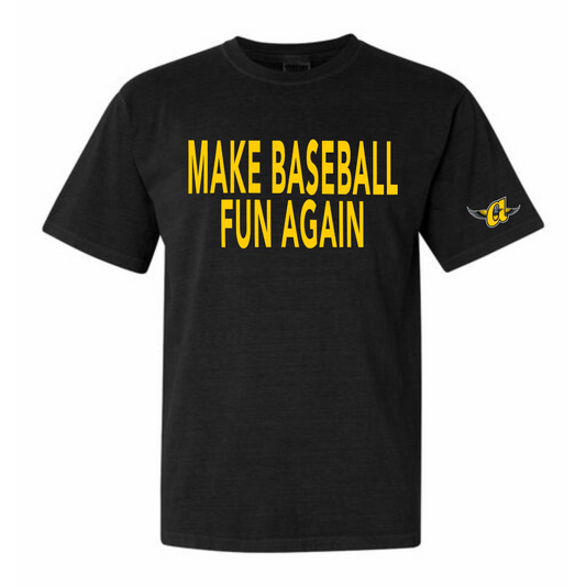 Make Baseball Fun Adult Cotton Tee