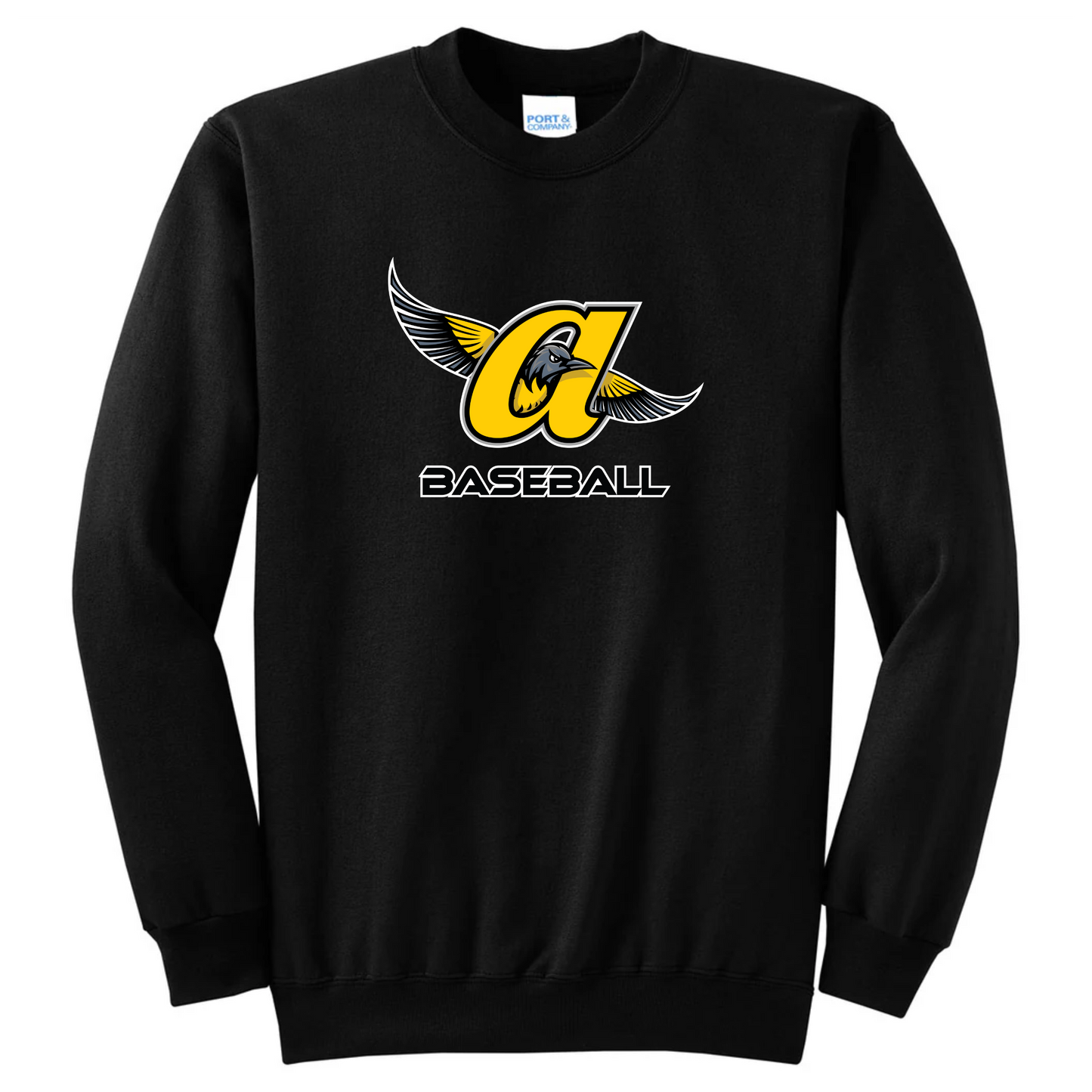 JO Baseball Logo Crew (Black)