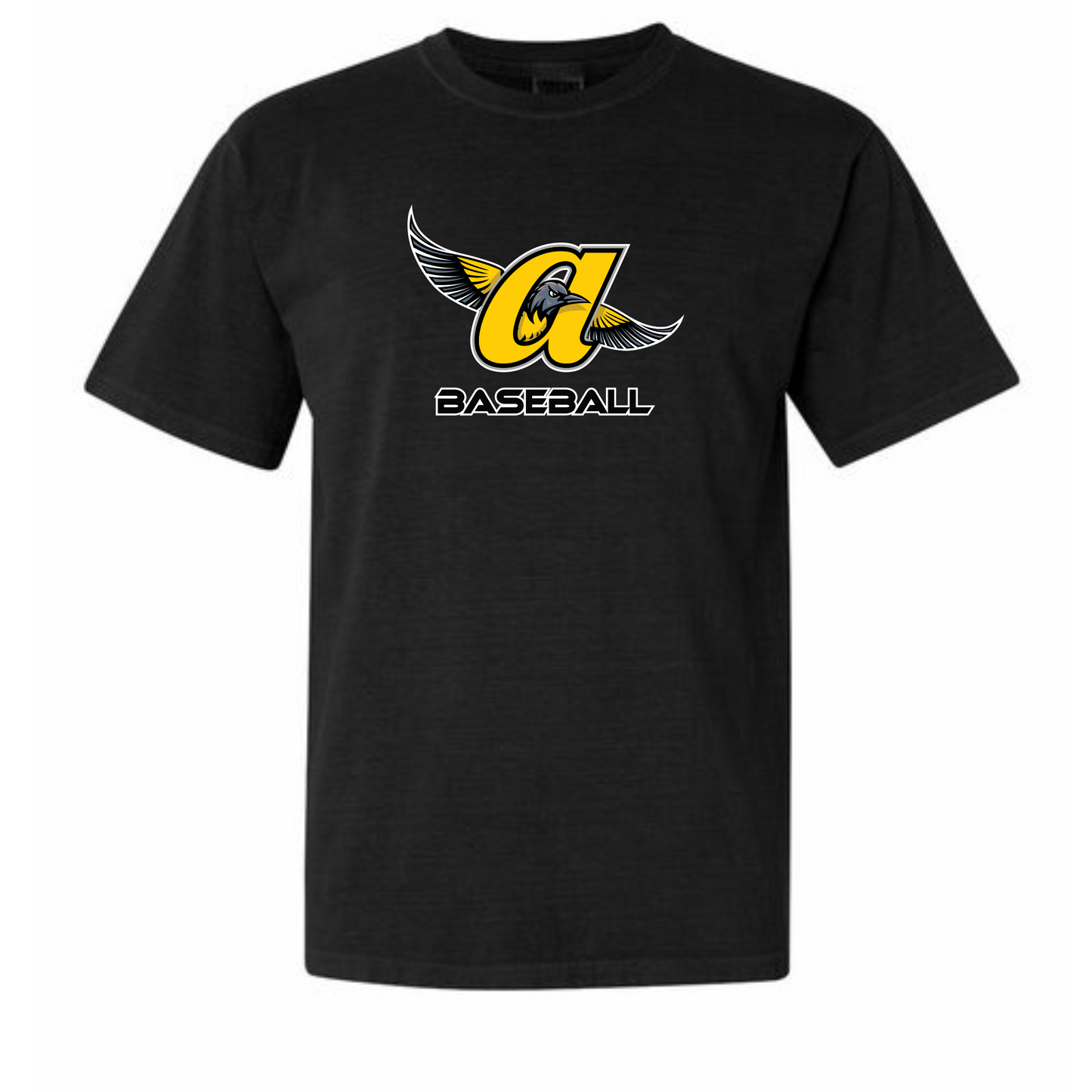 JO Baseball Logo Adult Cotton Tee (Black)