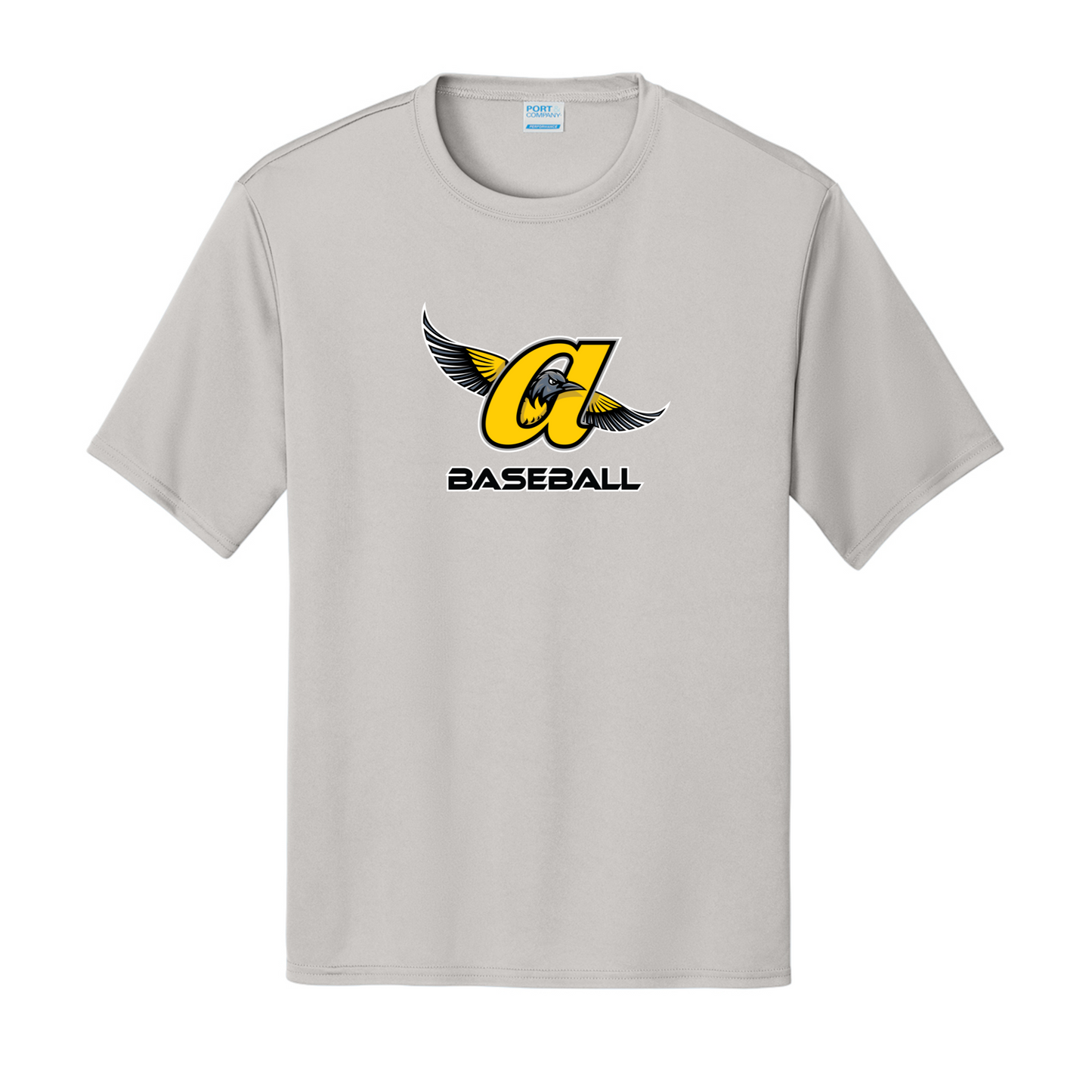 JO Baseball Logo Adult Drifit Tee (Gray)