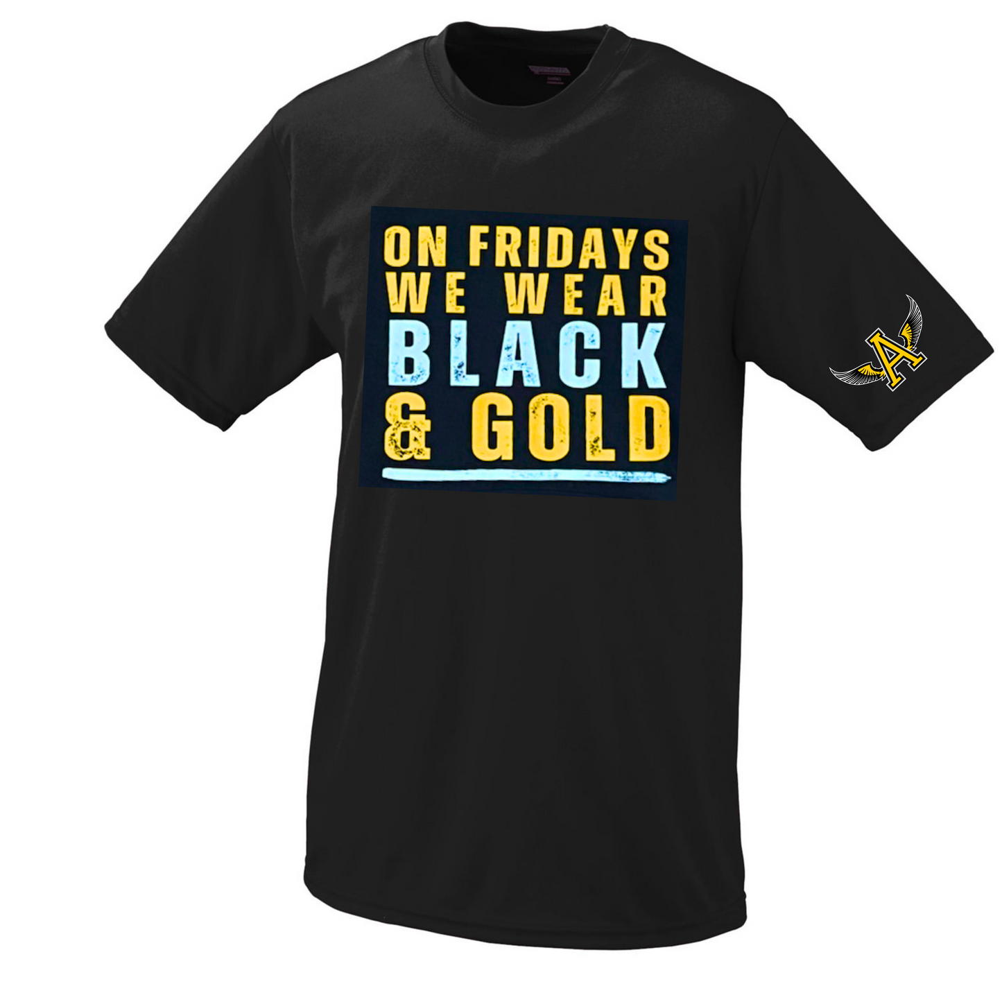 Black & Gold Dri-fit Tee