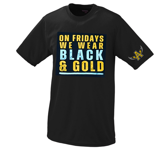 Black & Gold Dri-fit Tee