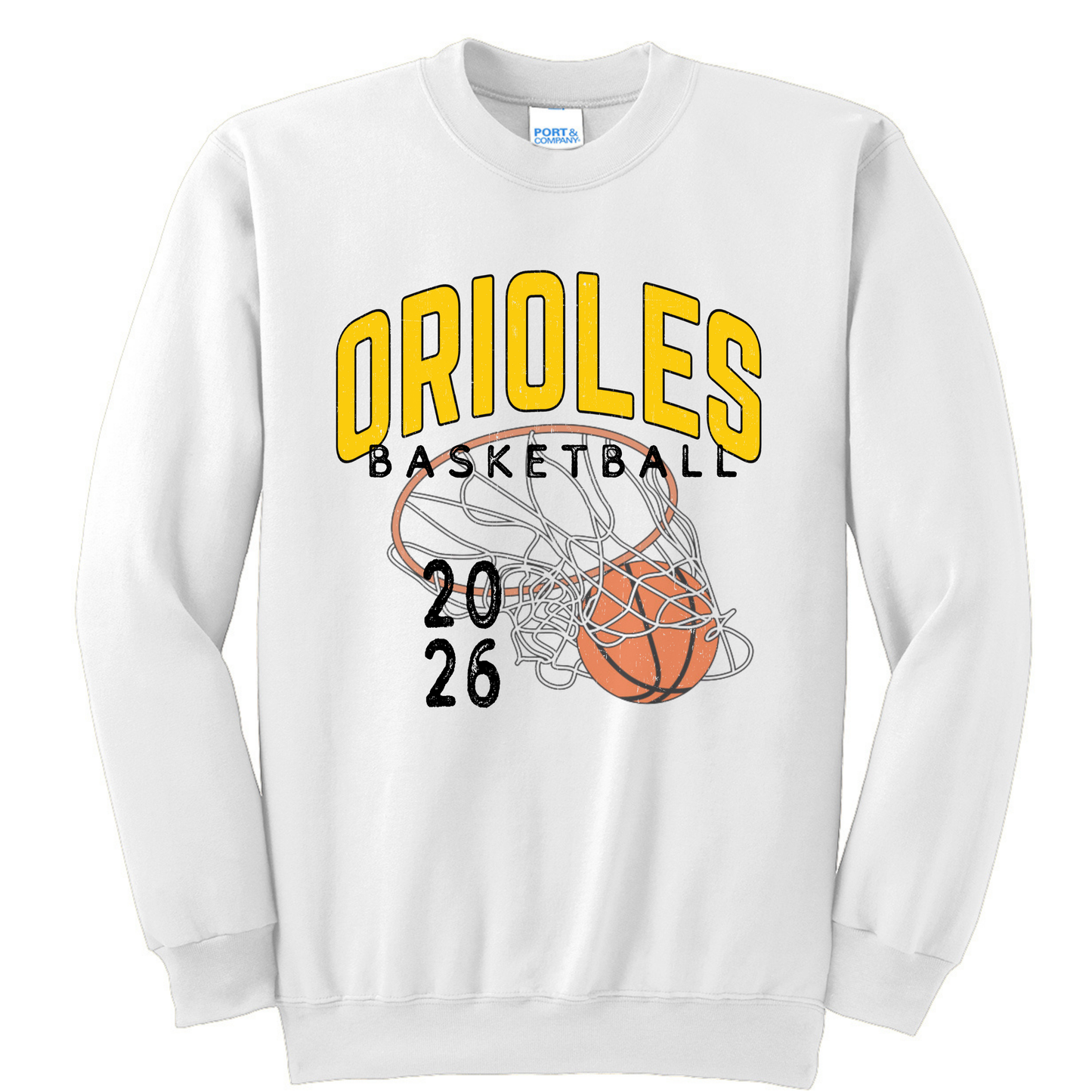 Retro Orioles Basketball Crew