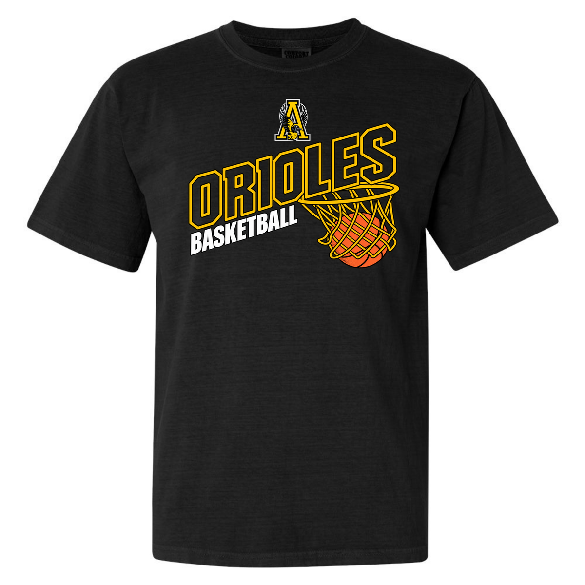 Orioles Basketball Net Adult Tee