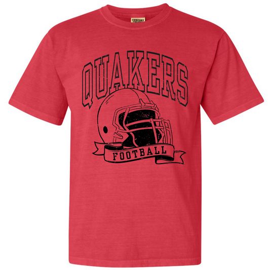 Vintage Quakers Football Adult Tee
