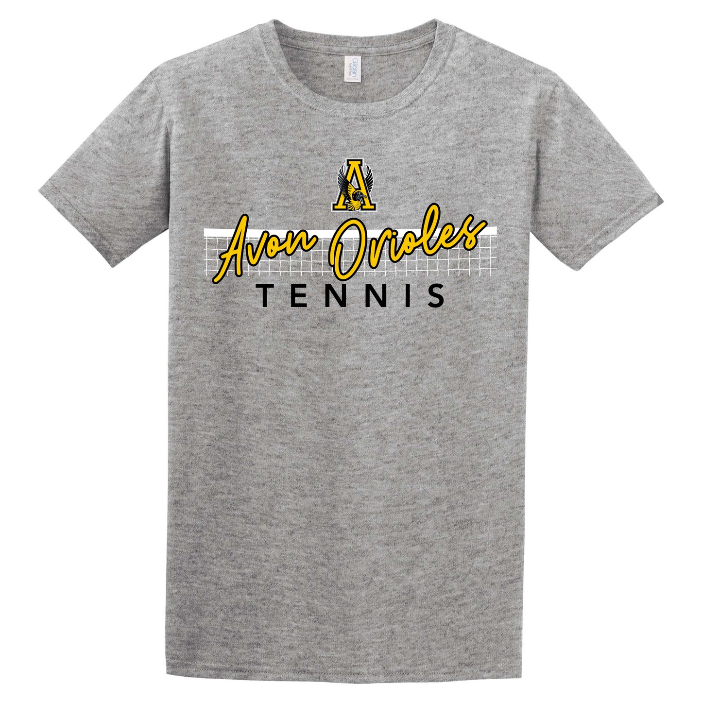 Gray Avon Tennis Adult Tee