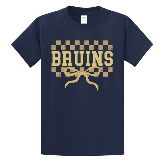 Checkers & Bows Bruins Youth Tee