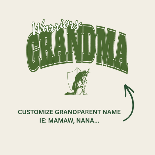 Warriors Varsity Grandparent -Custom Grandparent Name