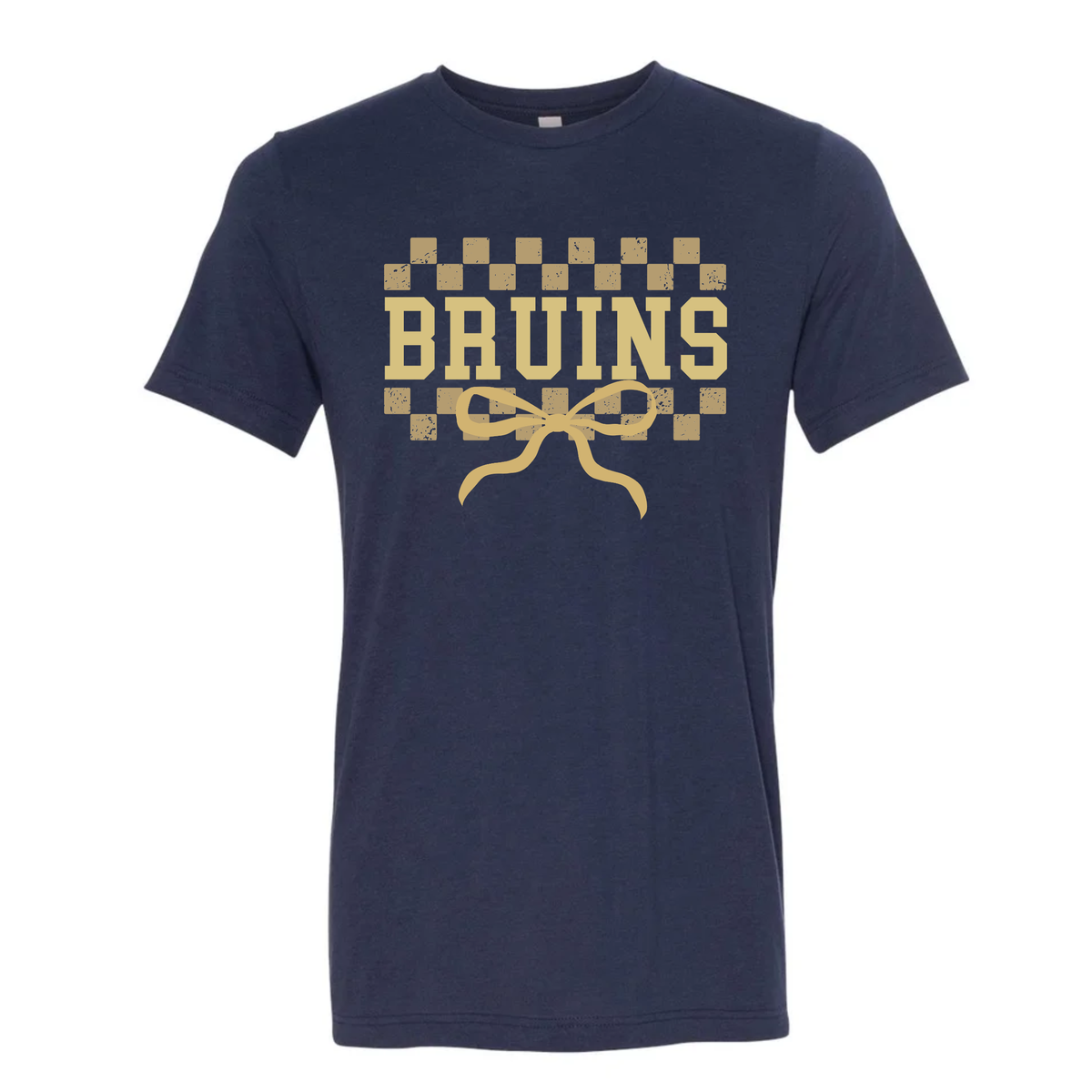 Checkers & Bows Bruins Adult Tee