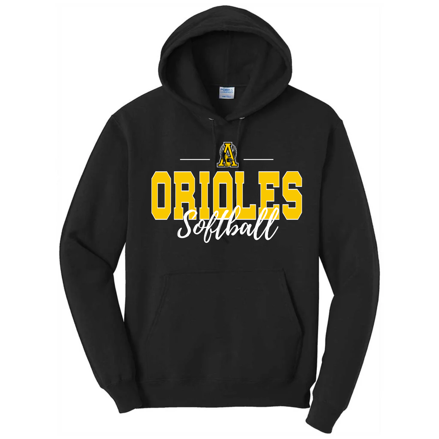 Softball Script Hoodie