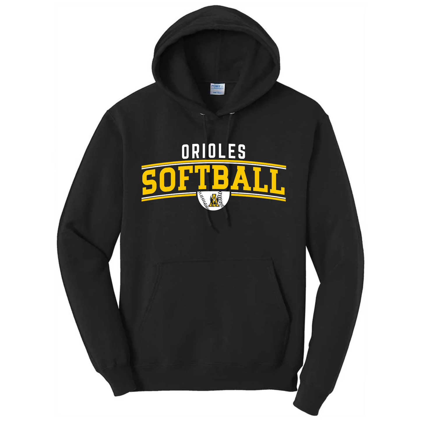 Orioles Softball Curve Hoodie