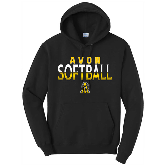 Avon Softball Striped Hoodie