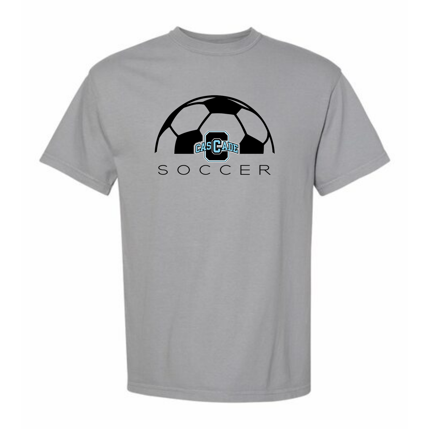 Soccer Fan Cascade Adult Cotton Tee