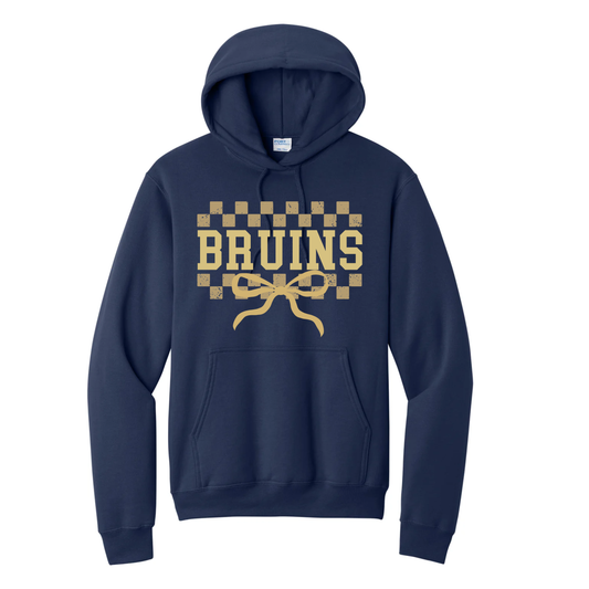Checkers & Bows Bruins Hoodie