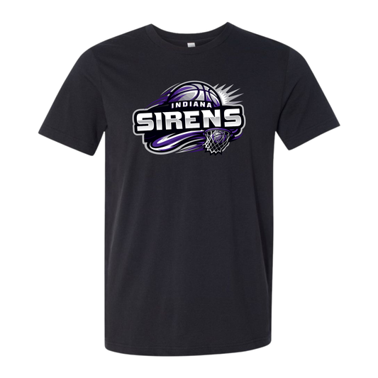 Sirens Hoops Black Adult Tee
