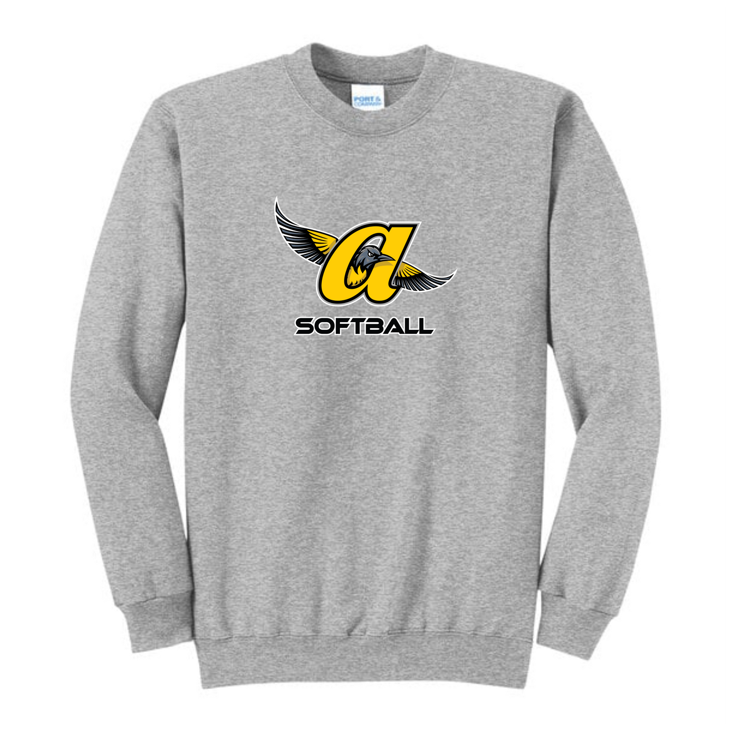 JO Softball Logo Crew (Gray)