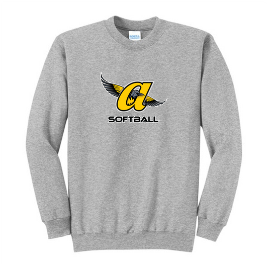 JO Softball Logo Crew (Gray)