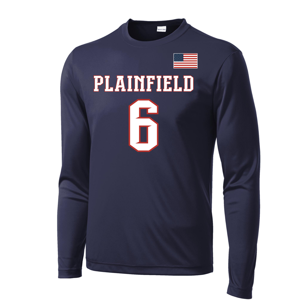 Plainfield Jersey Long Sleeve Adult Tee