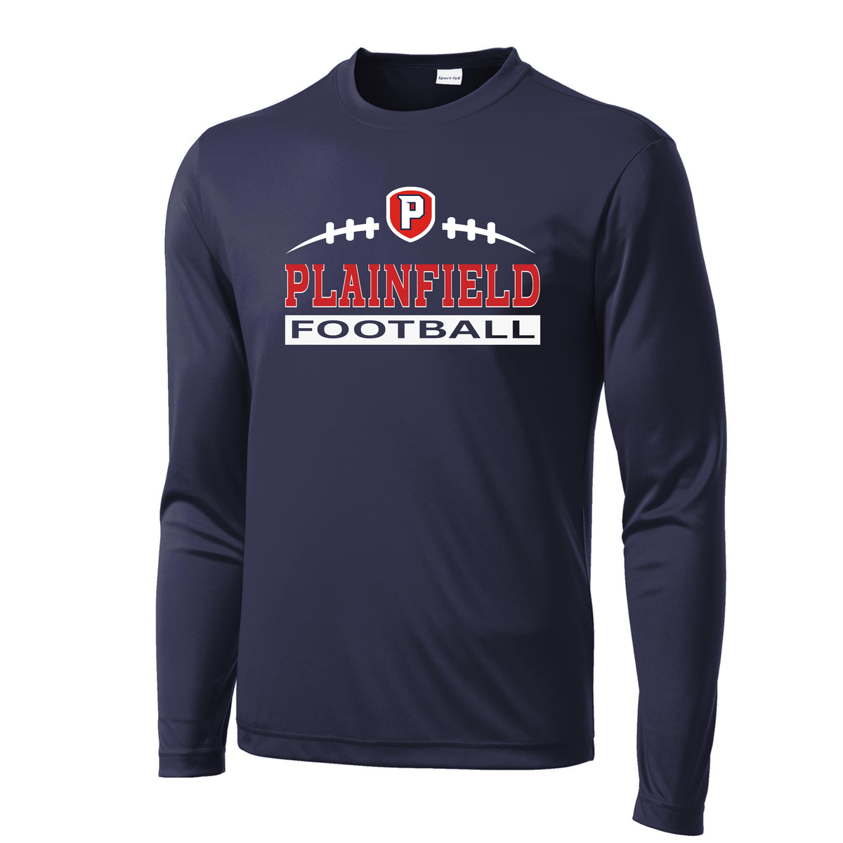 Plainfield End Zone Long Sleeve Adult Tee