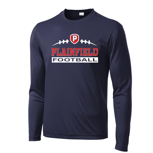 Plainfield End Zone Long Sleeve Adult Tee