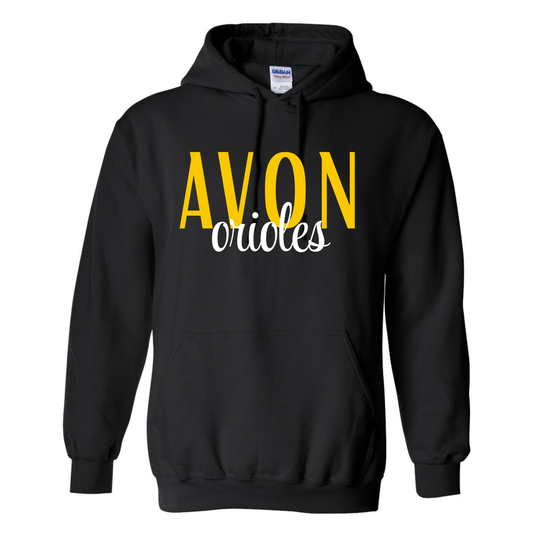 Avon Orioles Script Hoodie