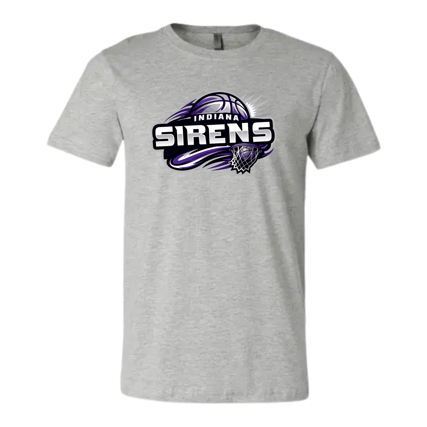 Sirens Hoops Gray Adult Tee