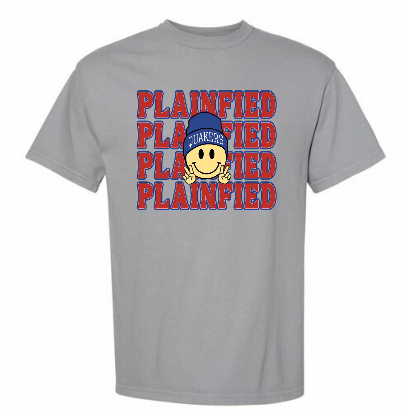 Plainfield Boy Smiley Adult Tee