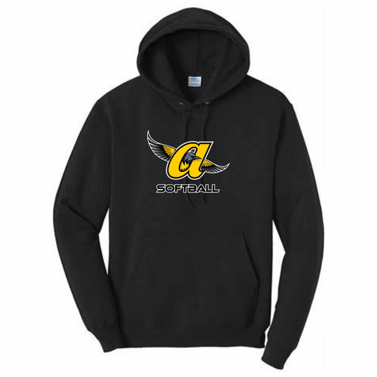 JO Softball Logo Hoodie (Black)