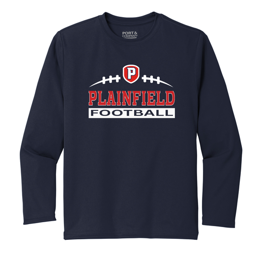 Plainfield End Zone Long Sleeve Youth Tee