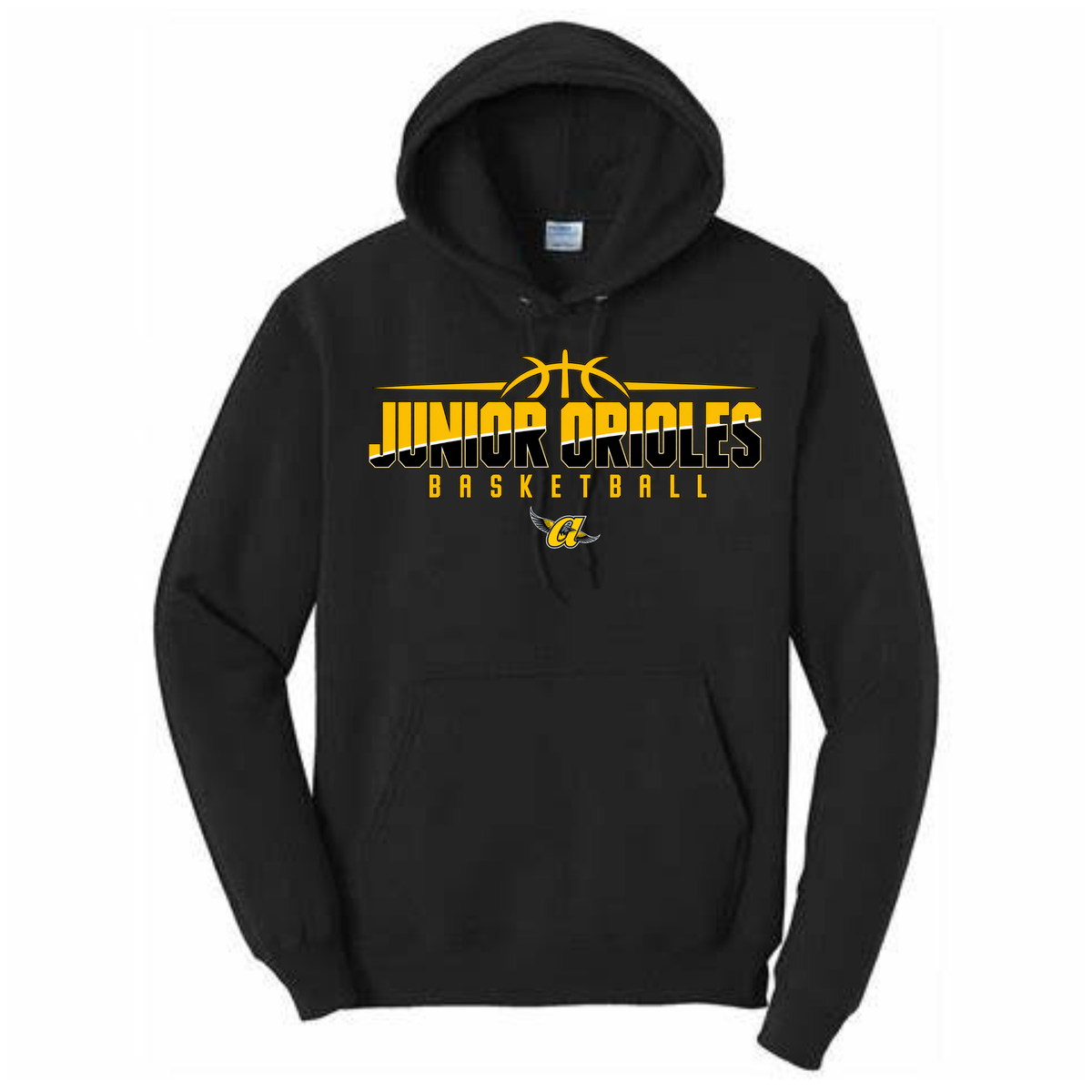 JO Black & Gold Basketball Hoodie (black)