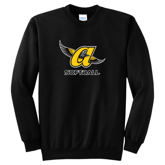 JO Softball Logo Crew (Black)