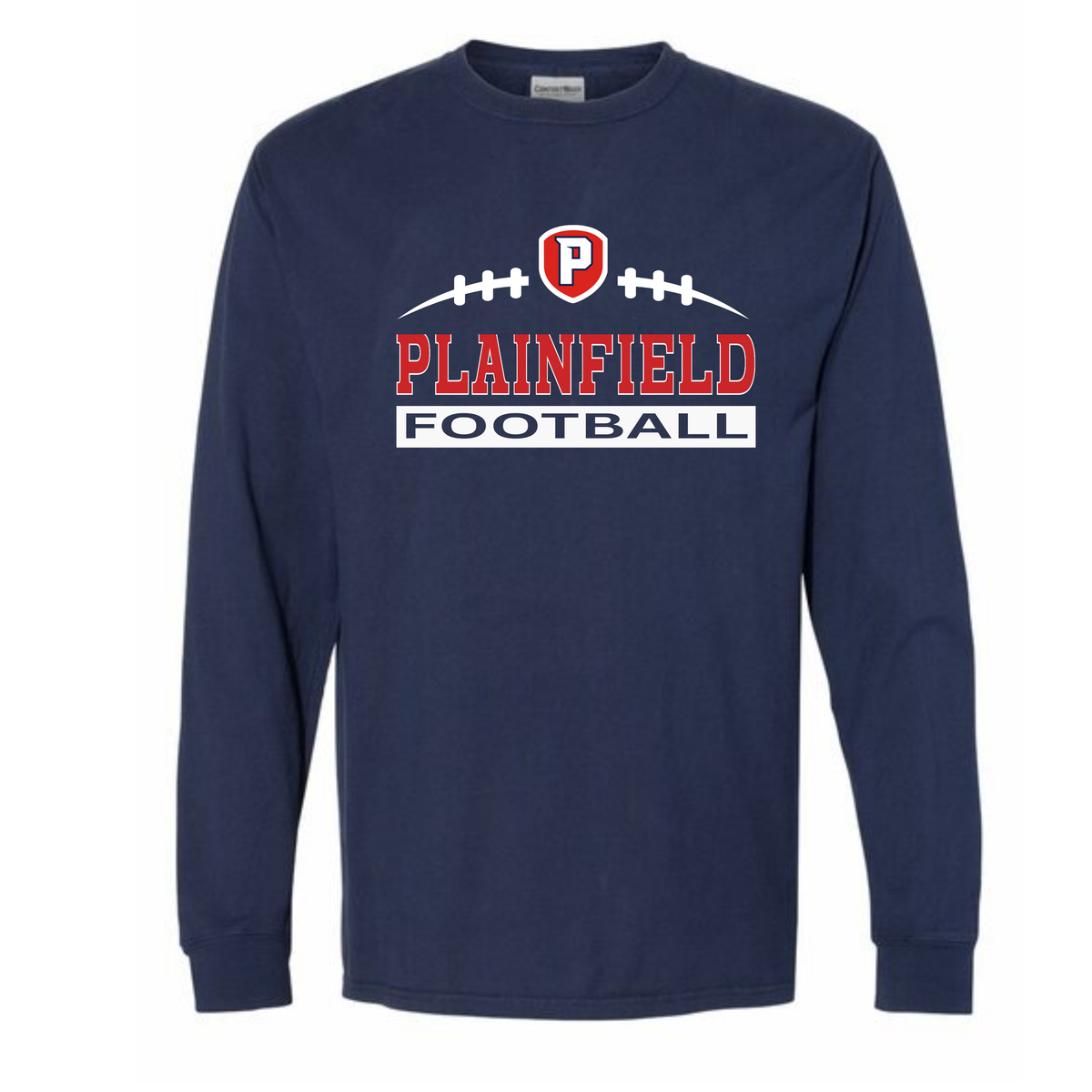 Plainfield End Zone Long Sleeve Adult Tee