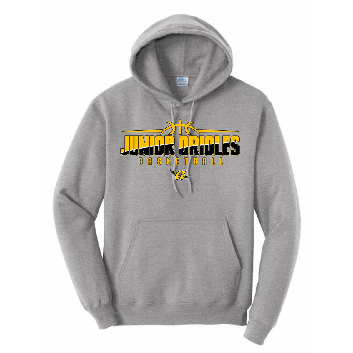 JO Black & Gold Basketball Hoodie (gray)