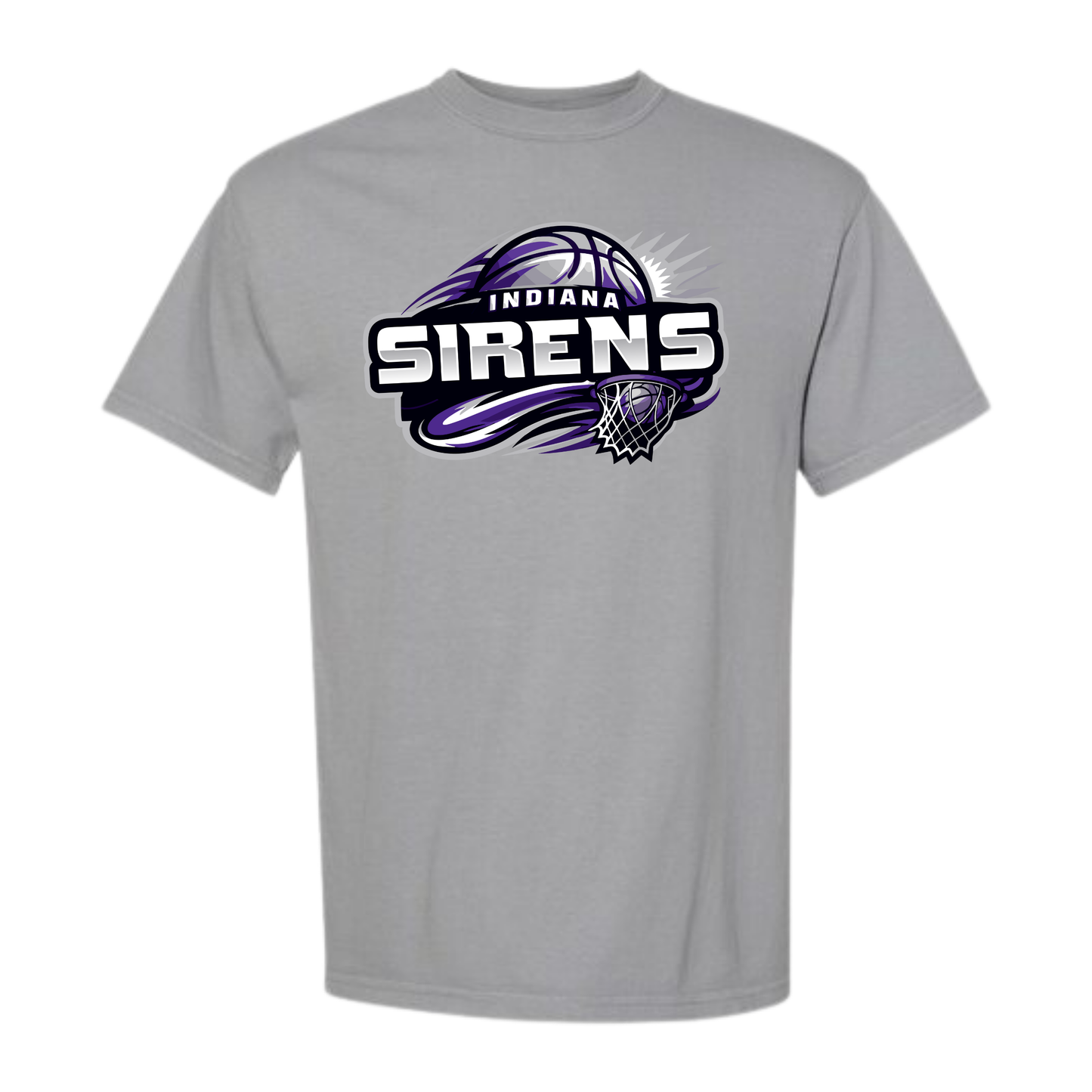 Sirens Hoops Gray Adult Tee