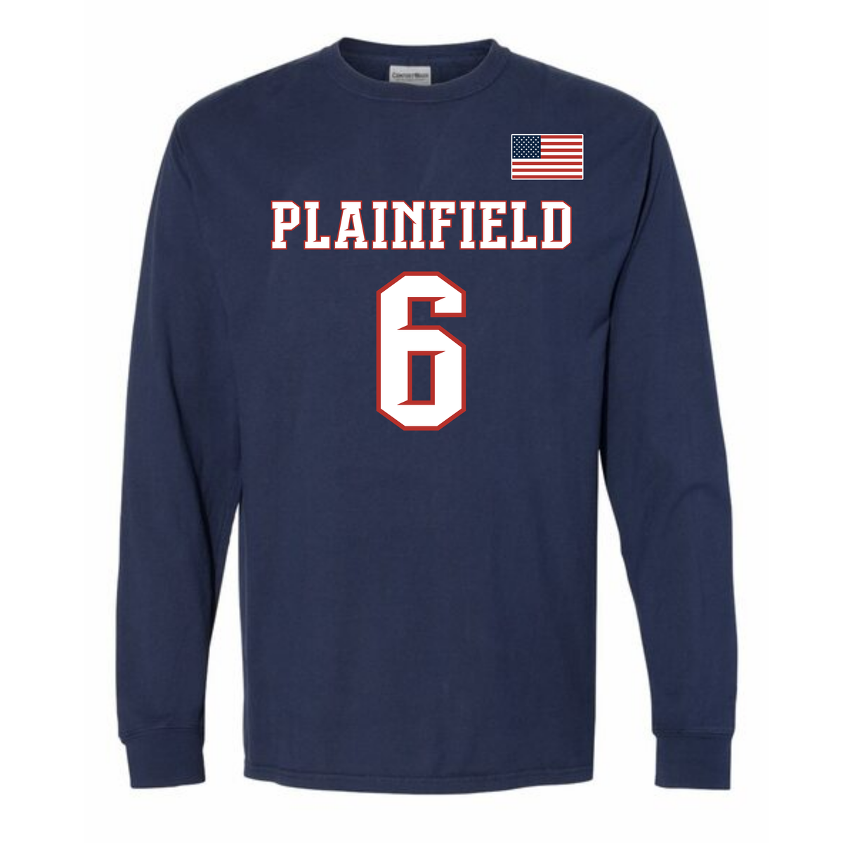 Plainfield Jersey Long Sleeve Adult Tee