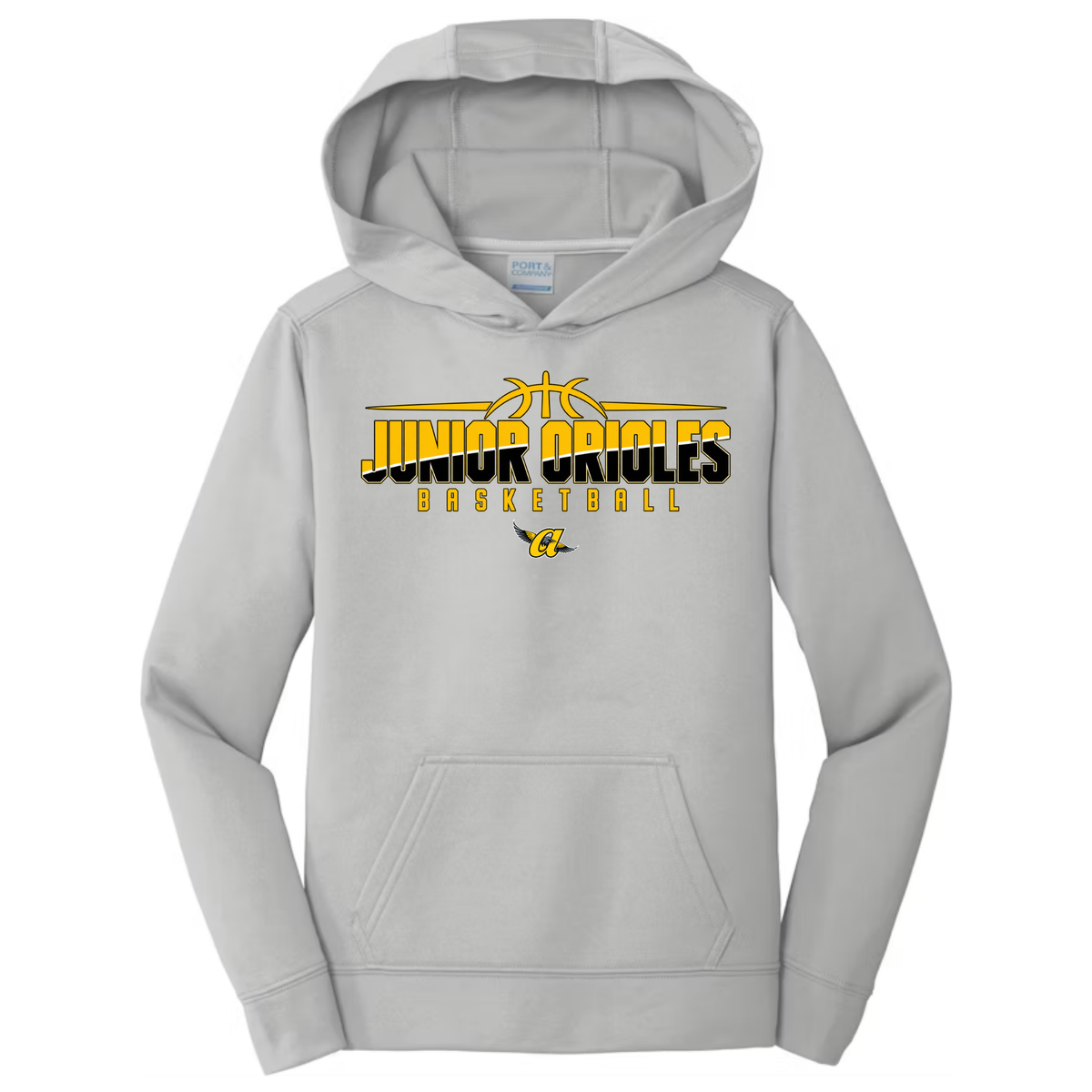 JO Black & Gold Basketball Hoodie (gray)