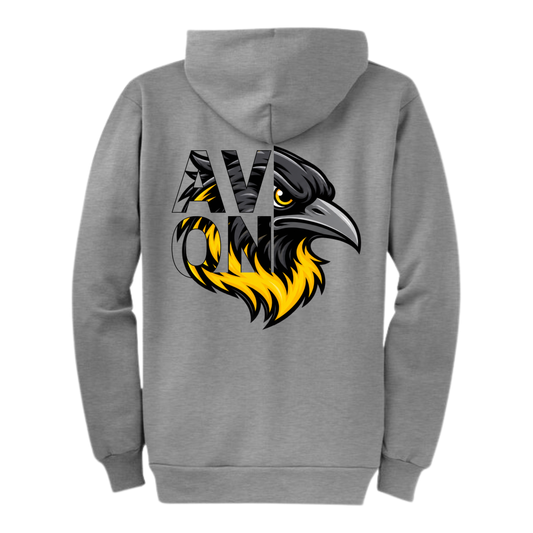 Hollow Avon Bird Hoodie - Front and Back