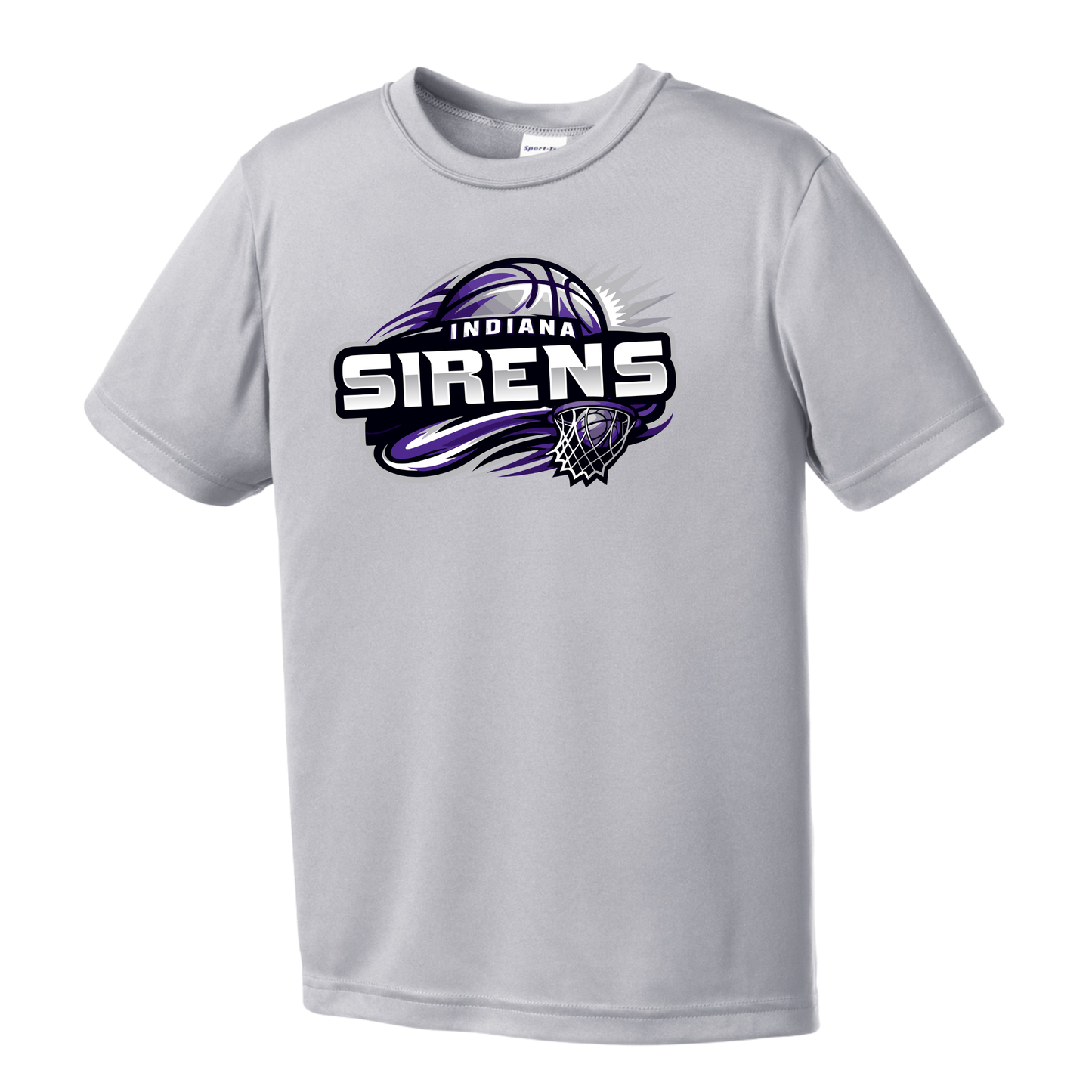 Sirens Hoops Gray Adult Tee