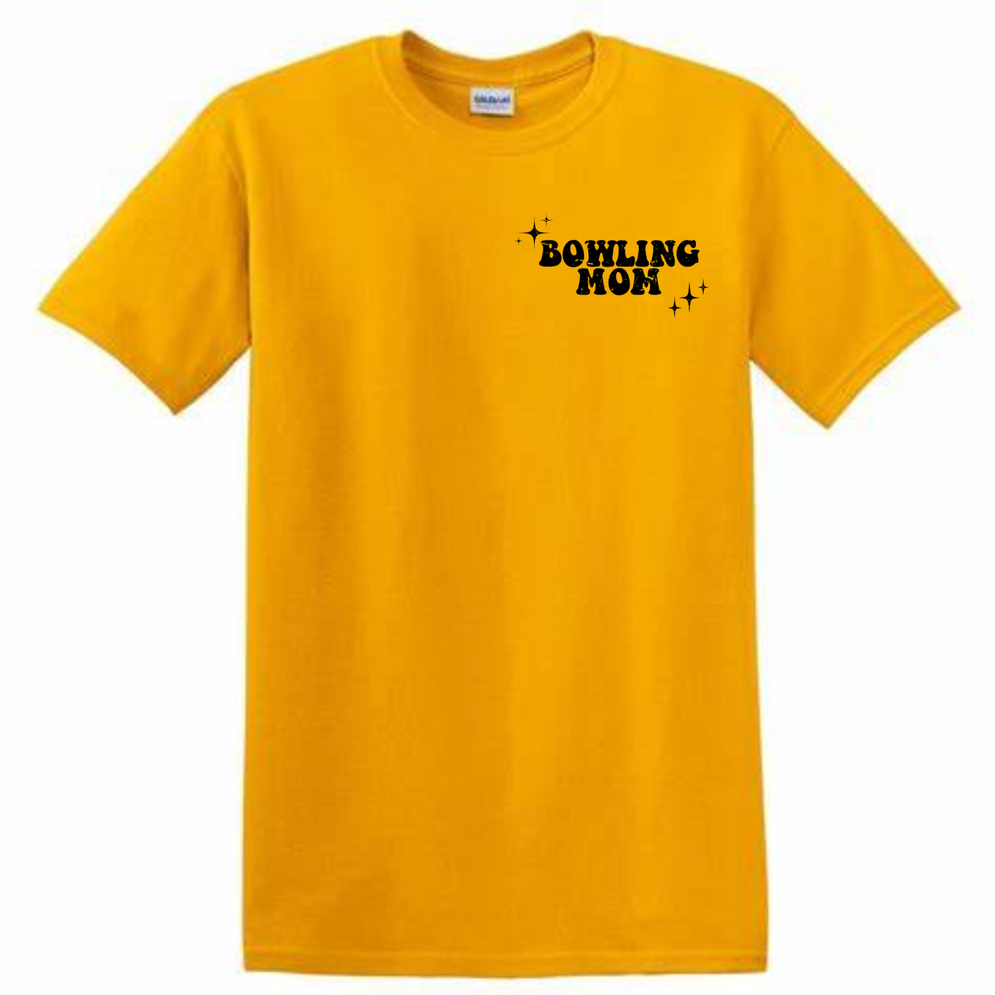 Bowling Mom Tee (Gold)