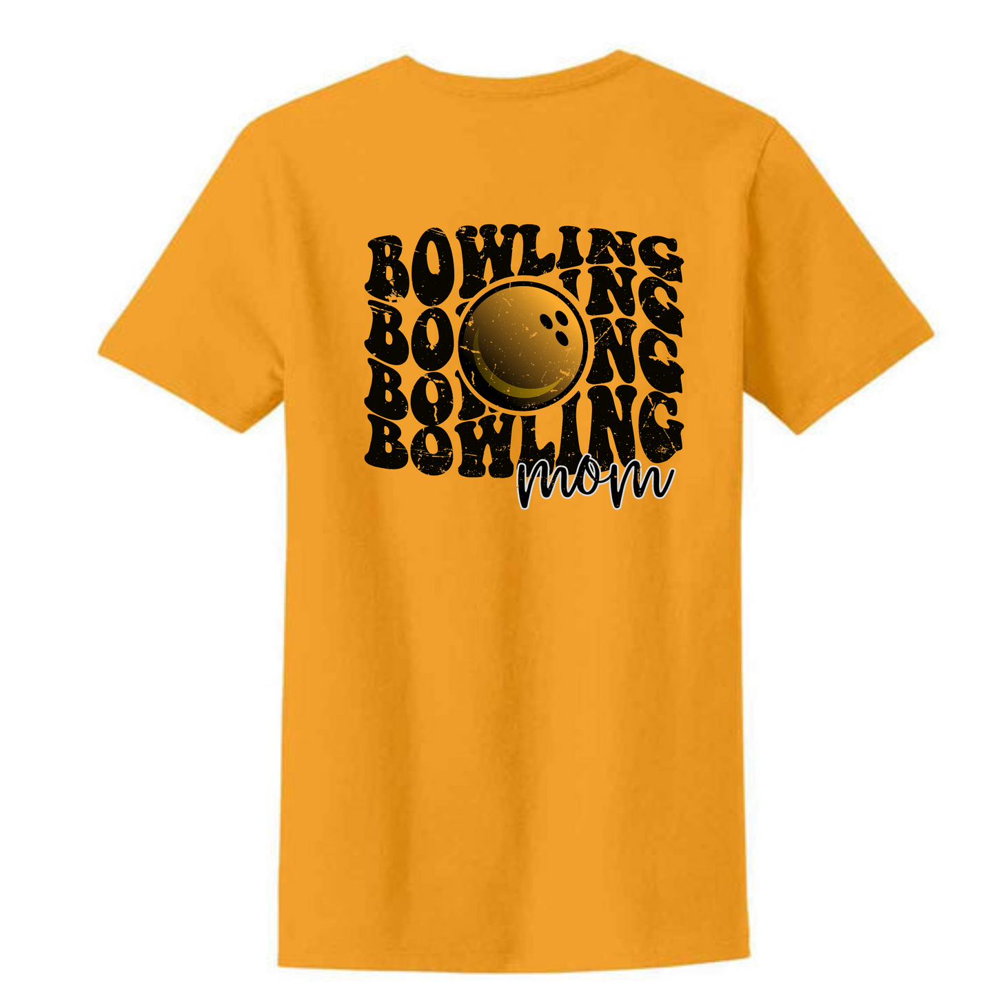 Bowling Mom Tee (Gold)