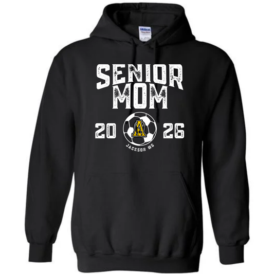 Orioles Soccer Senior Mom Hoodie: PERSONALIZED