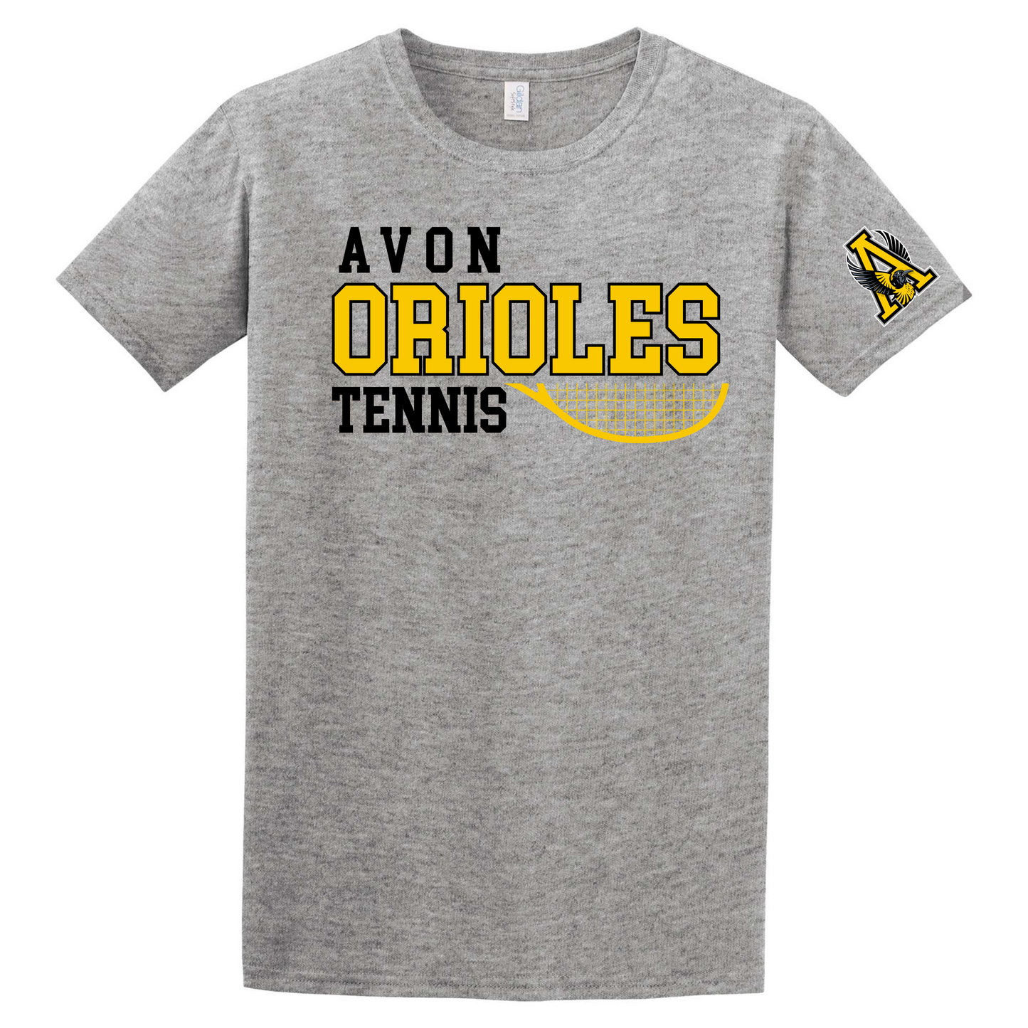 Gray Orioles Tennis Tee