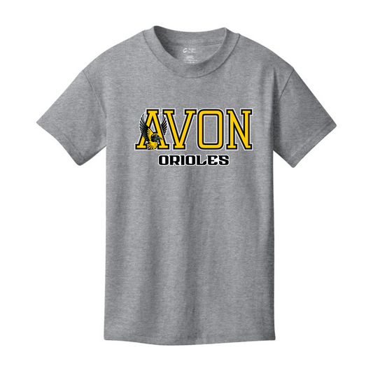 Avon Orioles YOUTH LARGE Cotton Tee -ready to ship