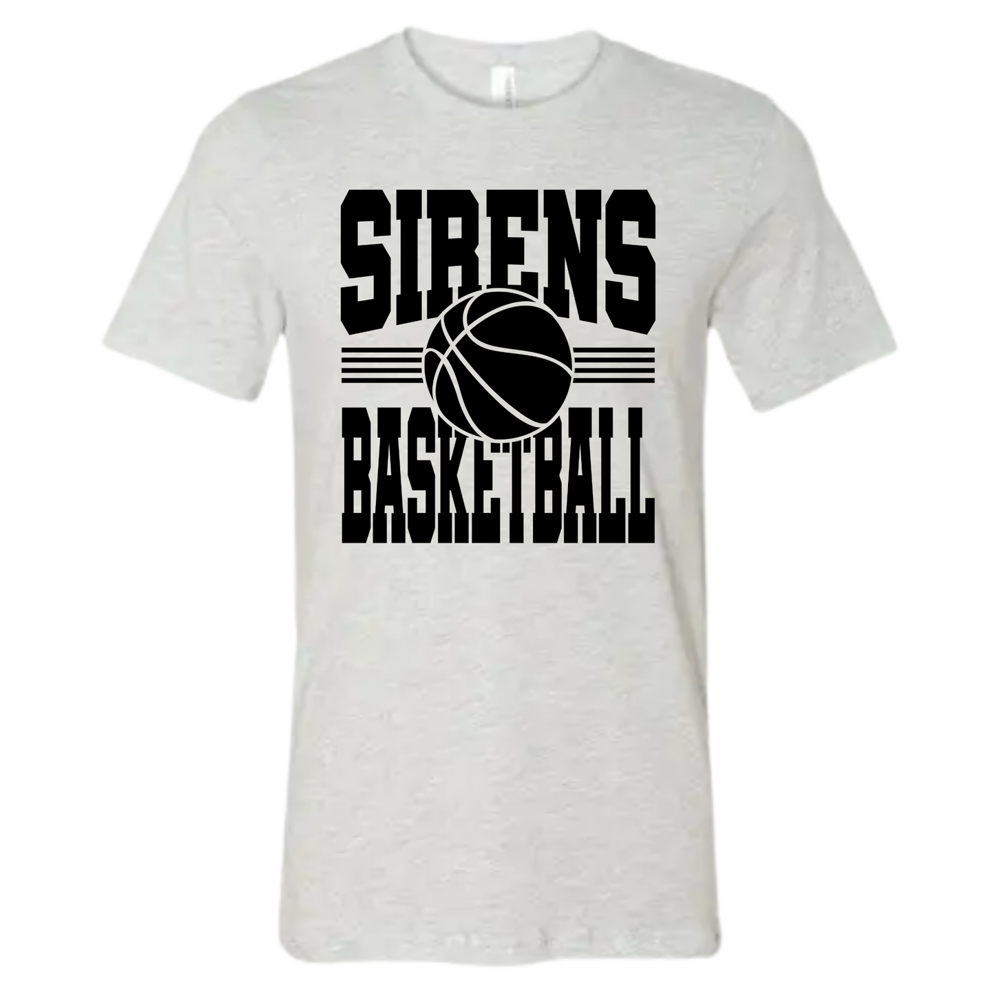 Sirens Basketball Ash Adult Tee