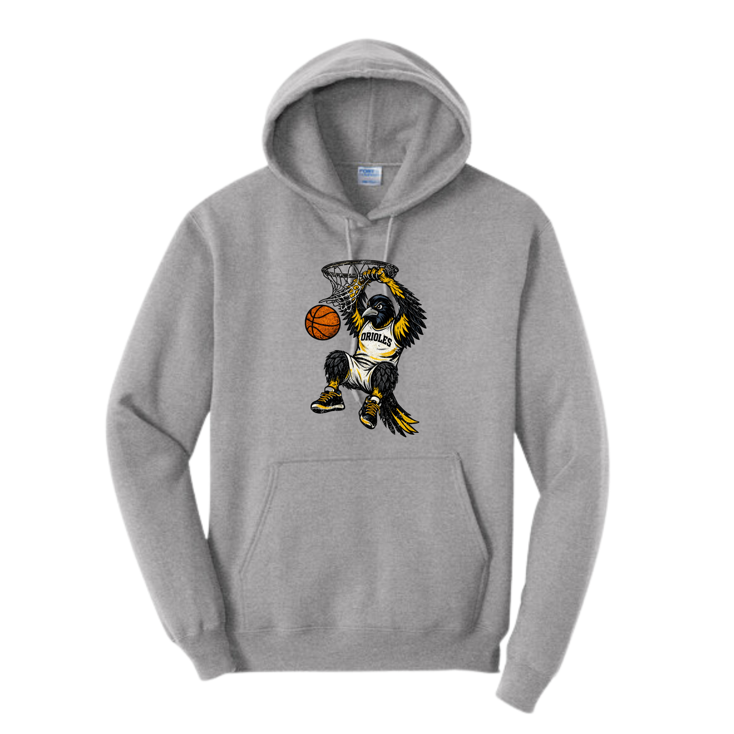 Oriole Boy Bird Basketball Hoodie